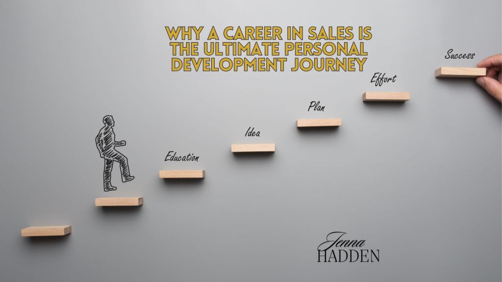 salesperson overcoming rejection and thriving in their career journey