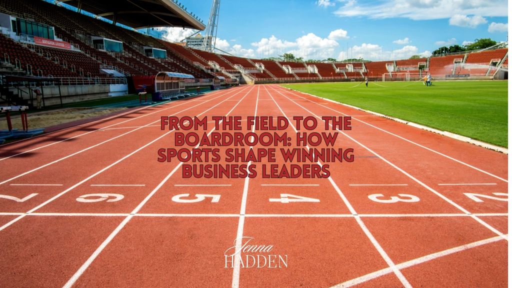 Athletic track symbolising the journey from sports leadership to business success