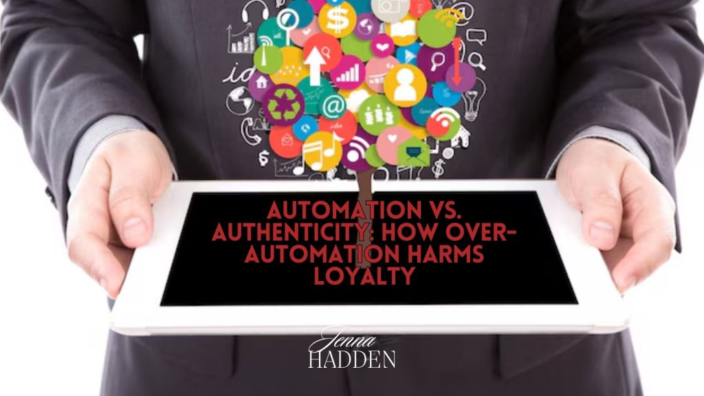 Digital marketer balancing automation with authentic customer engagement to protect brand loyalty