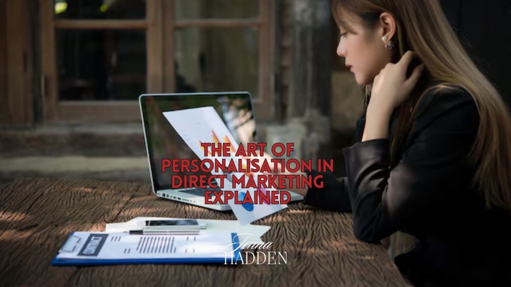 A marketer using data analytics tools to personalise marketing strategies, enhancing customer engagement through tailored experiences.